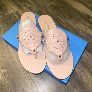 Baby pink Jack Roger Georgia Sandals